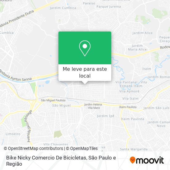 Bike Nicky Comercio De Bicicletas mapa