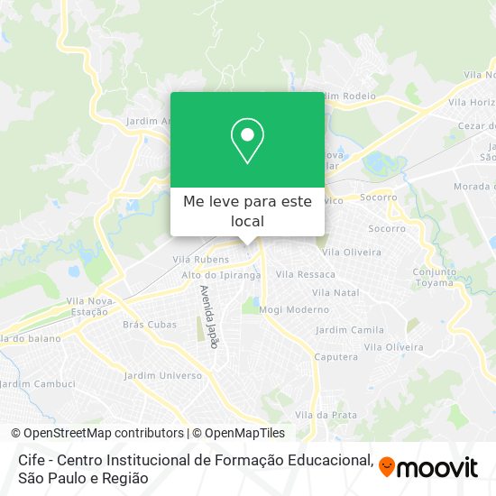 Cife - Centro Institucional de Formação Educacional mapa