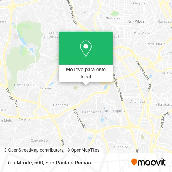 Rua Mmdc, 500 mapa