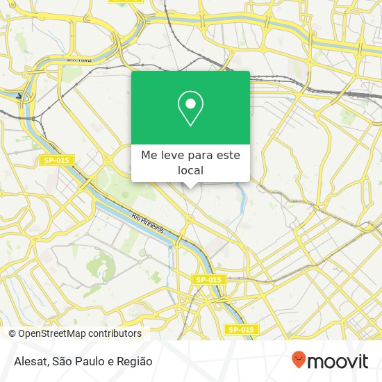 Alesat, Rua Doutor Alberto Seabra Alto de Pinheiros São Paulo-SP 05452-000 mapa