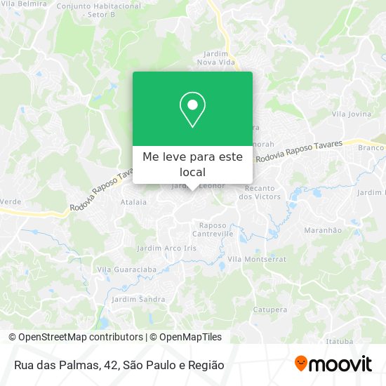 Rua das Palmas, 42 mapa