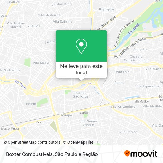 Boxter Combustíveis mapa