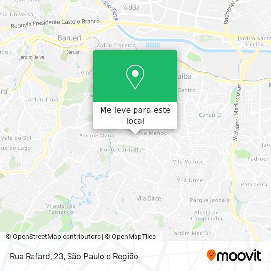 Rua Rafard, 23 mapa