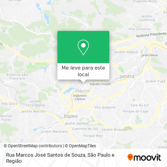 Rua Marcos José Santos de Souza mapa