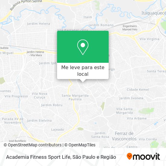 Academia Fitness Sport Life mapa