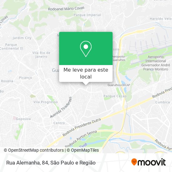 Rua Alemanha, 84 mapa