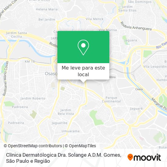 Clínica Dermatólogica Dra. Solange A.D.M. Gomes mapa