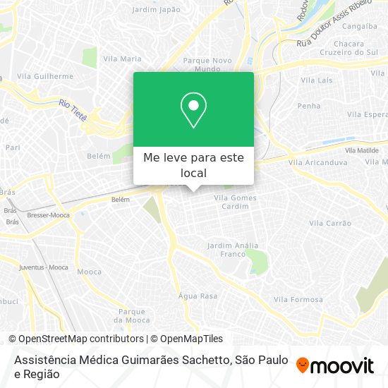 Assistência Médica Guimarães Sachetto mapa