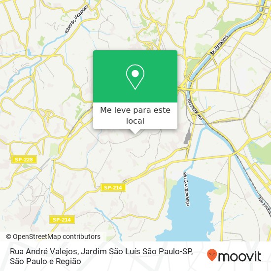 Rua André Valejos, Jardim São Luís São Paulo-SP mapa