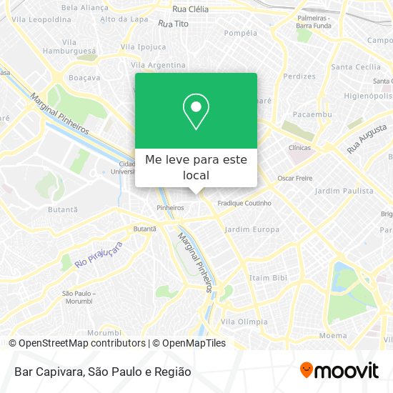 Bar Capivara mapa