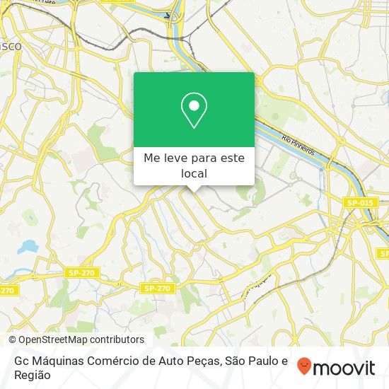 Gc Máquinas Comércio de Auto Peças, Avenida Corifeu de Azevedo Marques Butantã São Paulo-SP 05339-001 mapa