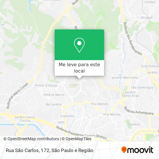 Rua São Carlos, 172 mapa