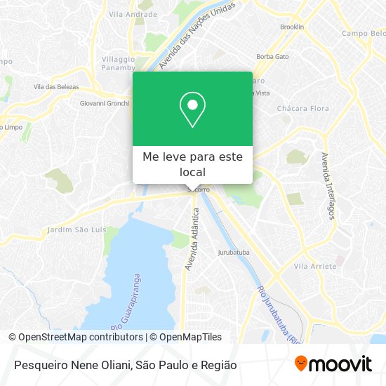 Pesqueiro Nene Oliani mapa