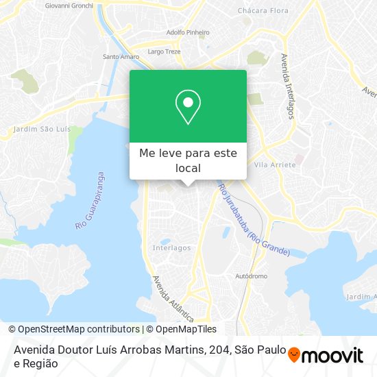 Avenida Doutor Luís Arrobas Martins, 204 mapa