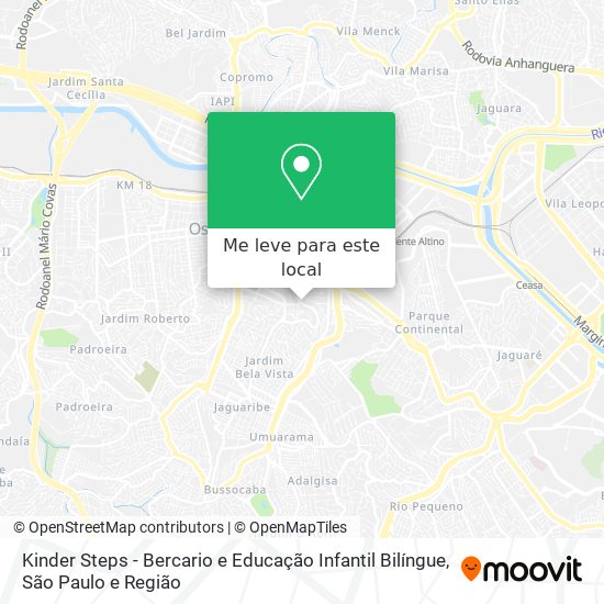 Kinder Steps - Bercario e Educação Infantil Bilíngue mapa