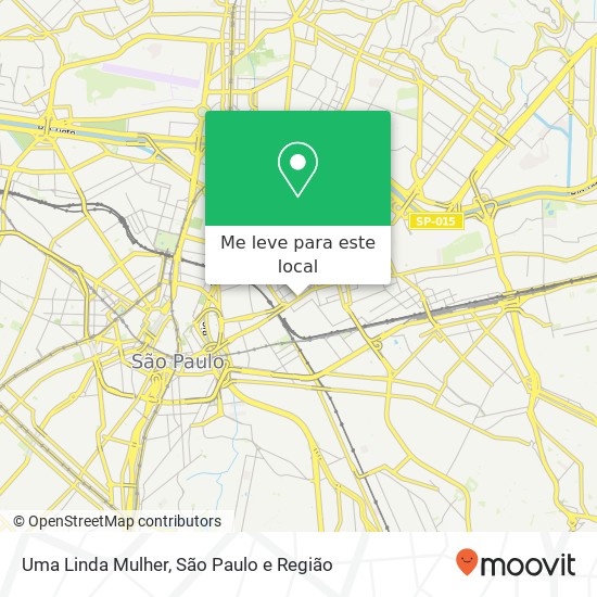 Uma Linda Mulher, Avenida Rangel Pestana, 2195 Brás São Paulo-SP 03002-000 mapa