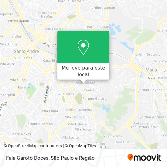 Fala Garoto Doces mapa