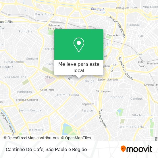 Cantinho Do Cafe mapa