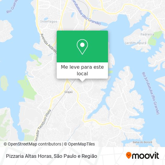 Pizzaria Altas Horas mapa