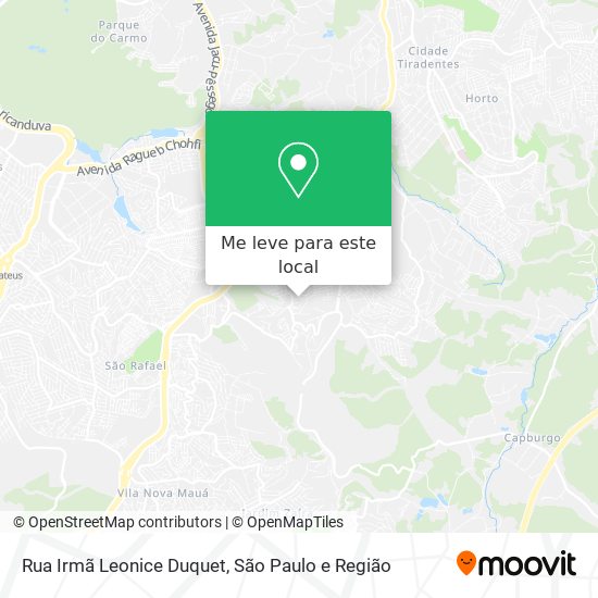 Rua Irmã Leonice Duquet mapa