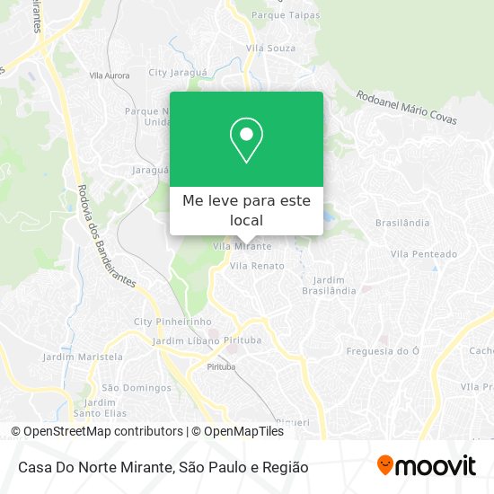 Casa Do Norte Mirante mapa