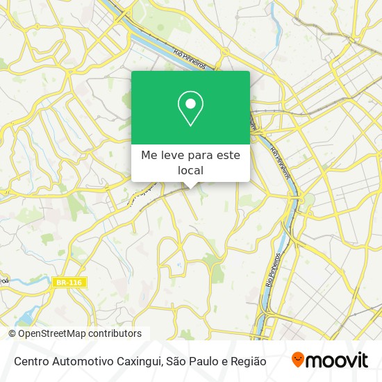 Centro Automotivo Caxingui mapa