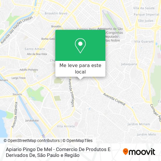 Apiario Pingo De Mel - Comercio De Produtos E Derivados De mapa