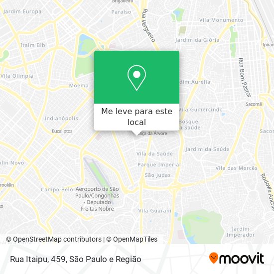 Rua Itaipu, 459 mapa