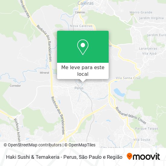 Haki Sushi & Temakeria - Perus mapa