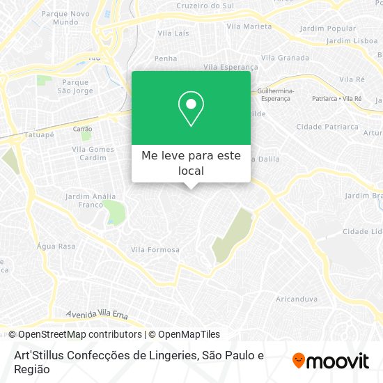 Art'Stillus Confecções de Lingeries mapa