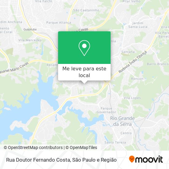 Rua Doutor Fernando Costa mapa