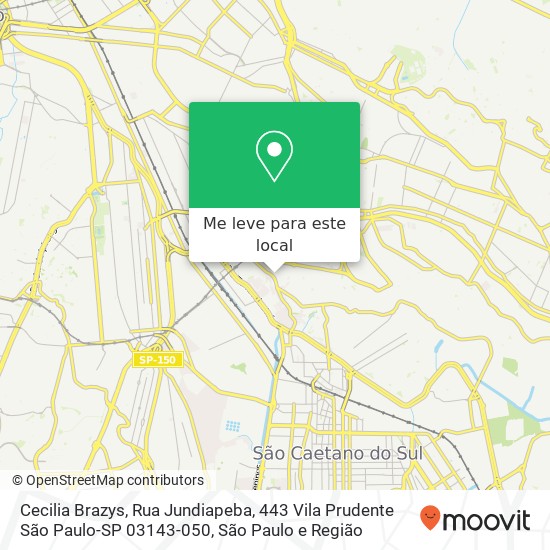 Cecilia Brazys, Rua Jundiapeba, 443 Vila Prudente São Paulo-SP 03143-050 mapa