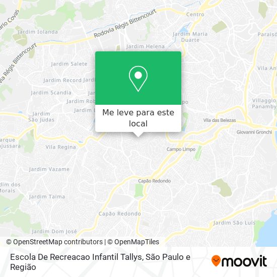 Escola De Recreacao Infantil Tallys mapa