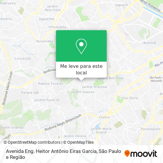 Avenida Eng. Heitor Antônio Eiras Garcia mapa