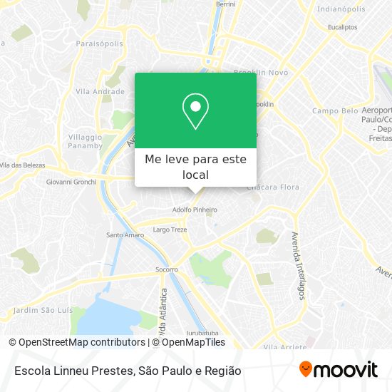 Escola Linneu Prestes mapa