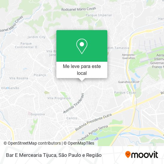 Bar E Mercearia Tijuca mapa