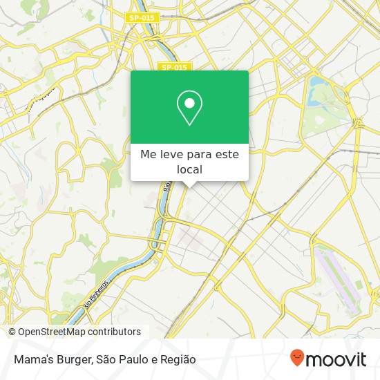 Mama's Burger, Avenida Nova Independência, 157 Itaim Bibi São Paulo-SP 04570-000 mapa