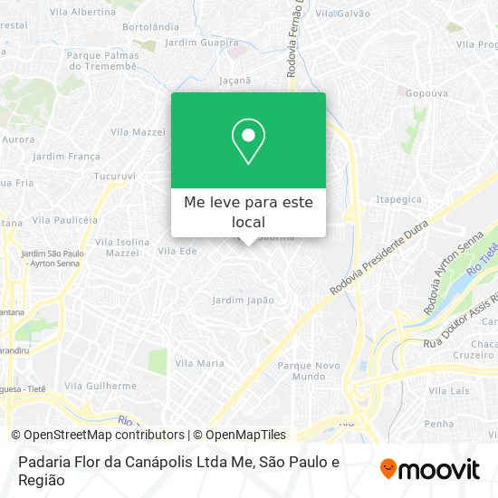 Padaria Flor da Canápolis Ltda Me mapa
