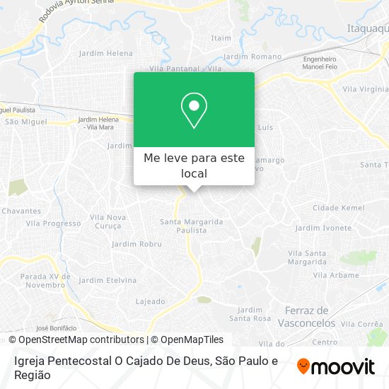 Igreja Pentecostal O Cajado De Deus mapa