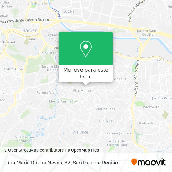 Rua Maria Dinorá Neves, 32 mapa