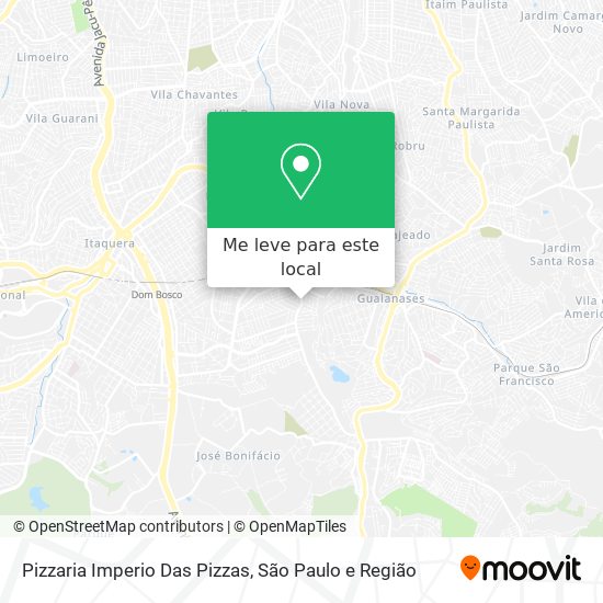 Pizzaria Imperio Das Pizzas mapa