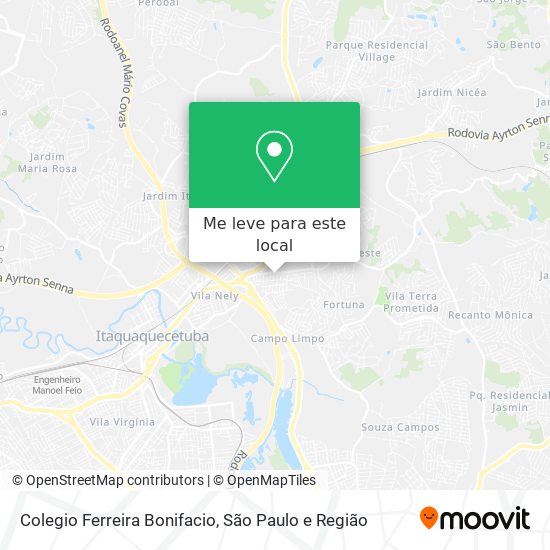 Colegio Ferreira Bonifacio mapa