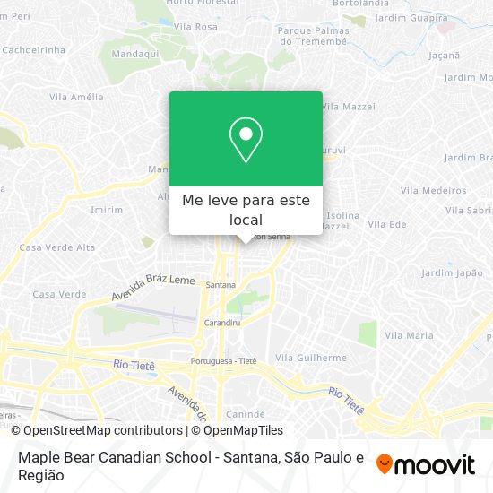 Maple Bear Canadian School - Santana mapa