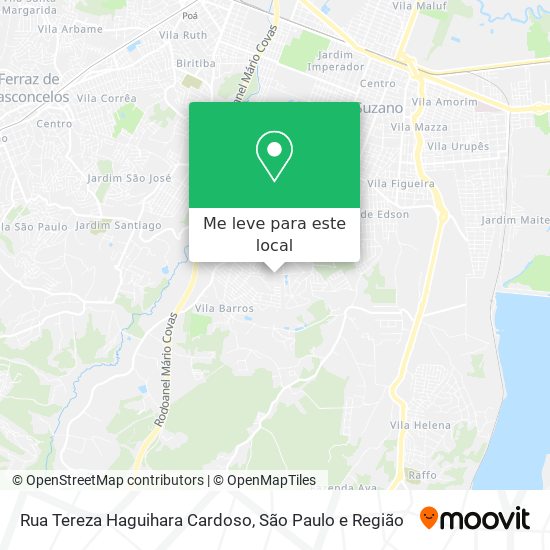 Rua Tereza Haguihara Cardoso mapa