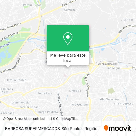 BARBOSA SUPERMERCADOS mapa