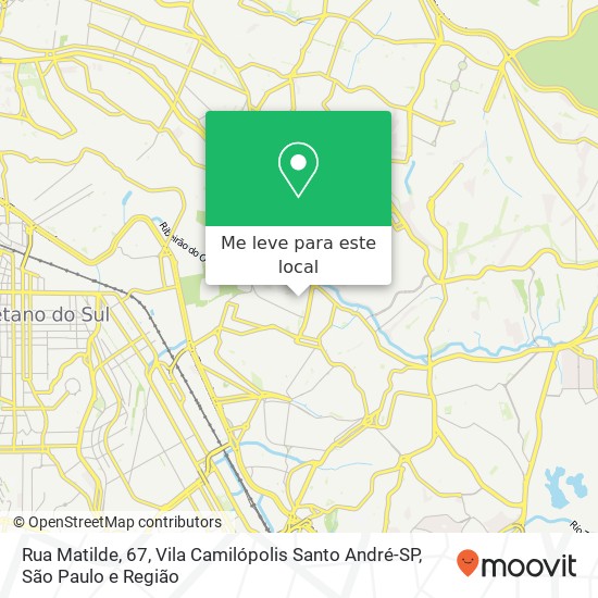 Rua Matilde, 67, Vila Camilópolis Santo André-SP mapa