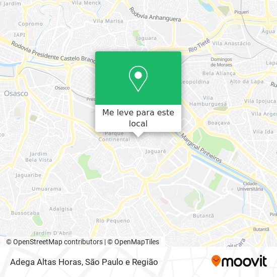 Adega Altas Horas mapa