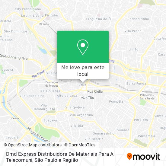 Dmd Express Distribuidora De Materiais Para A Telecomuni mapa