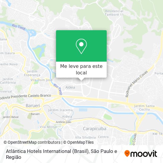 Atlântica Hotels International (Brasil) mapa