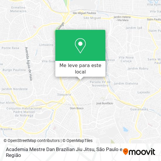 Academia Mestre Dan Brazilian Jiu Jitsu mapa